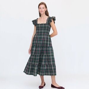 Hill House Home Ellie Nap Dress in Juniper Tartan XXL
